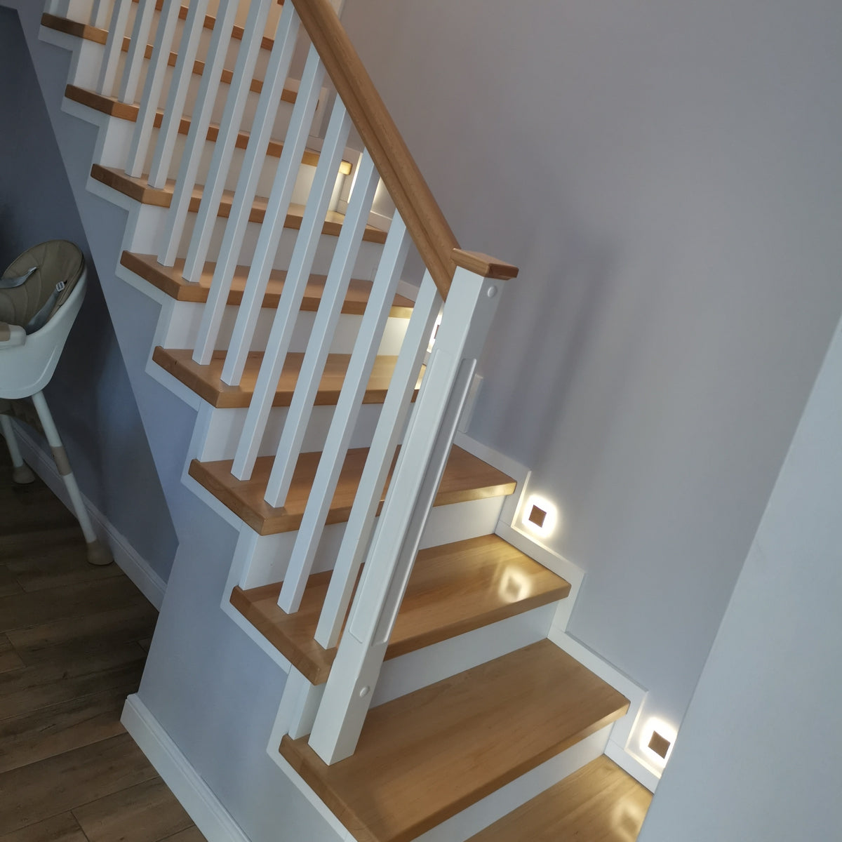 Skinder Electric Q30 LED Trapverlichting - Wandverlichting - 230V (Geen Trafo) - 50mm Diepte - Inbouwspot - Keuze uit 3 Lichtkleuren