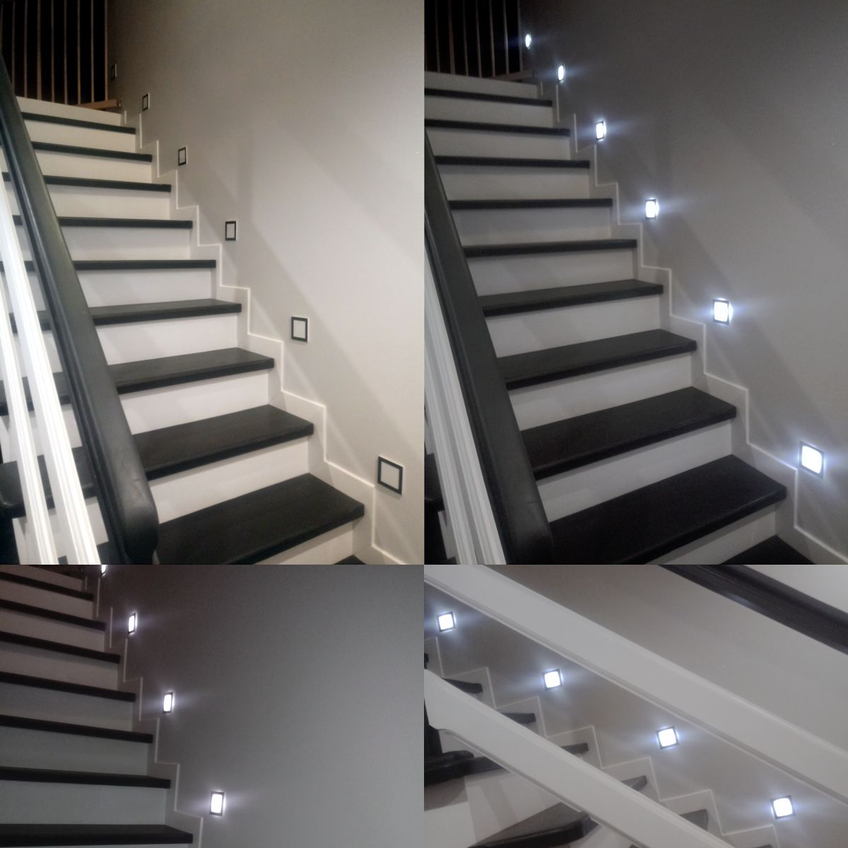 Skinder Electric Q1 LED Trapverlichting - Wandverlichting - 230V (Geen Trafo) - 50mm Diepte - Inbouwspot - Keuze uit 3 Lichtkleuren
