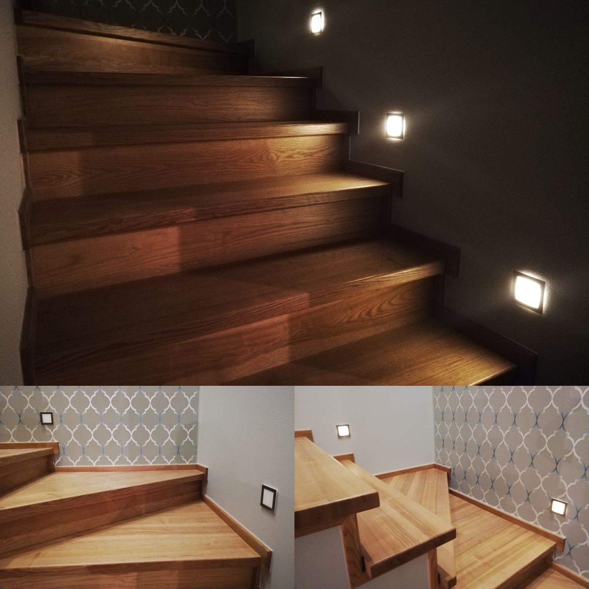Skinder Electric Q1 LED Trapverlichting - Wandverlichting - 230V (Geen Trafo) - 50mm Diepte - Inbouwspot - Keuze uit 3 Lichtkleuren