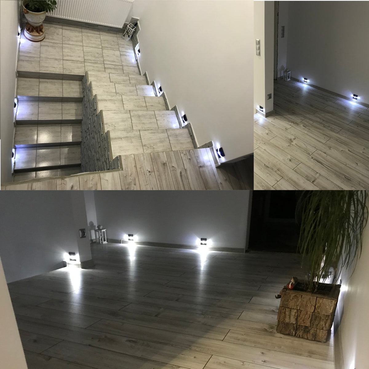 Skinder Electric Q8 LED Trapverlichting - Wandverlichting - 230V (Geen Trafo) - 50mm Diepte - Inbouwspot - Keuze uit 3 Lichtkleuren