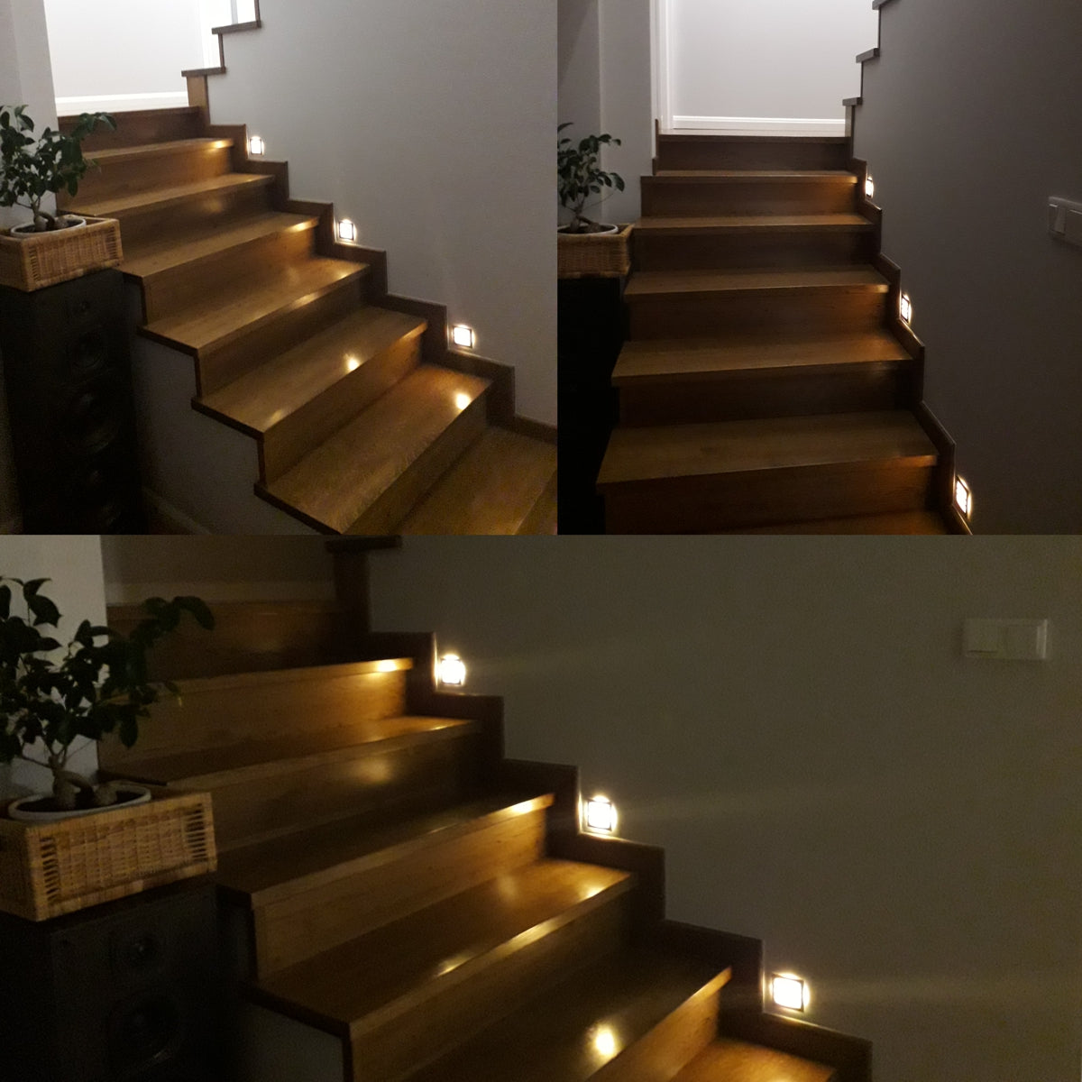 Skinder Electric Q1 LED Trapverlichting - Wandverlichting - 230V (Geen Trafo) - 50mm Diepte - Inbouwspot - Keuze uit 3 Lichtkleuren