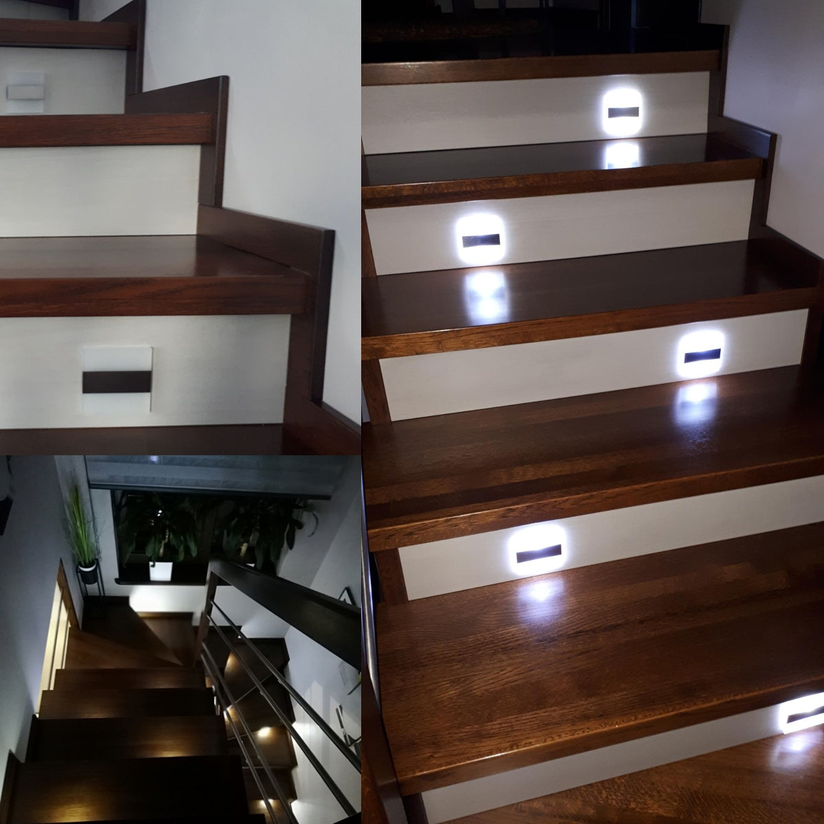 Skinder Electric Q31 LED Trapverlichting - Wandverlichting - 230V (Geen Trafo) - 50mm Diepte - Inbouwspot - Keuze uit 3 Lichtkleuren