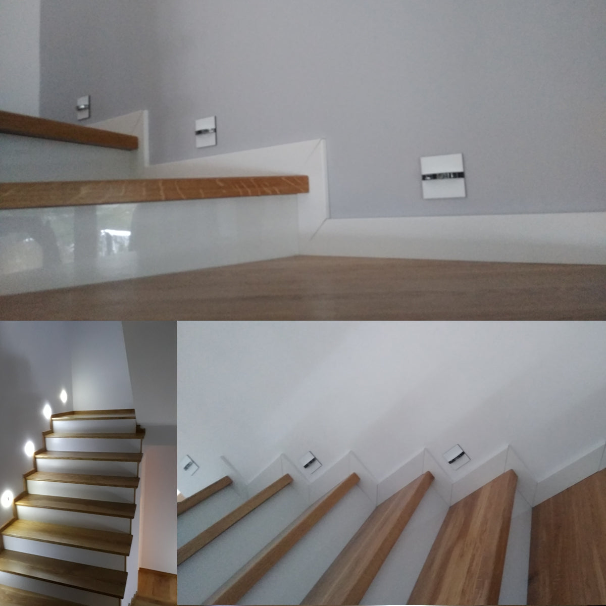 Skinder Electric Q8 LED Trapverlichting - Wandverlichting - 230V (Geen Trafo) - 50mm Diepte - Inbouwspot - Keuze uit 3 Lichtkleuren