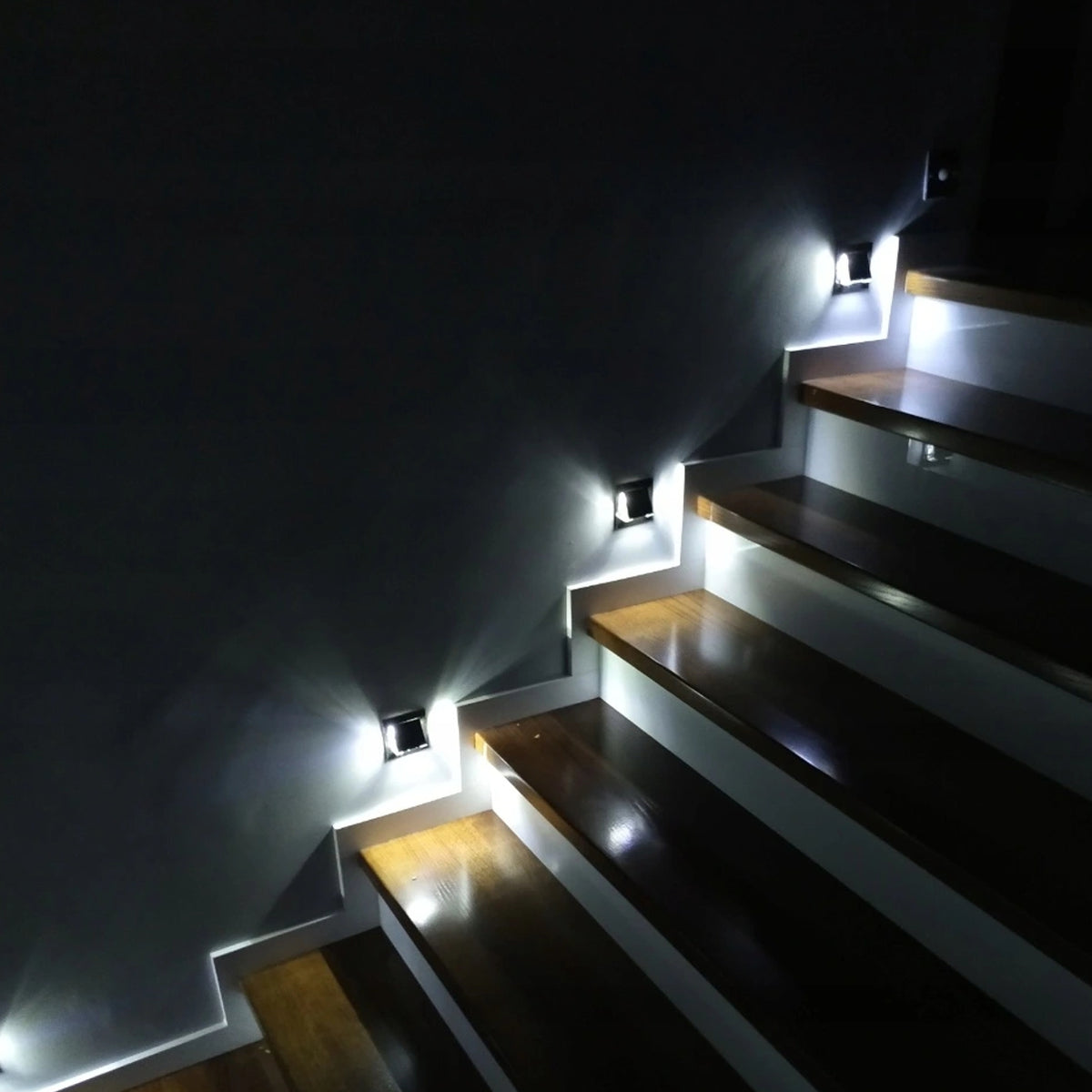 Skinder Electric Q6 LED Trapverlichting - Wandverlichting - 230V (Geen Trafo) - 50mm Diepte - Inbouwspot - Keuze uit 3 Lichtkleuren
