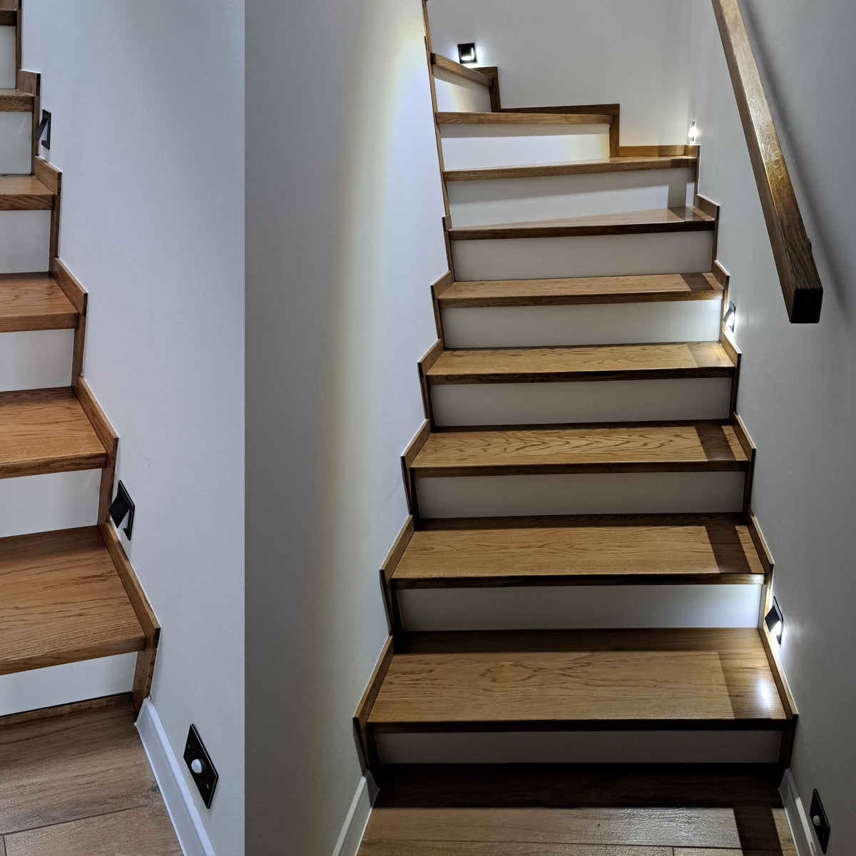 Skinder Electric Q6 LED Trapverlichting - Wandverlichting - 230V (Geen Trafo) - 50mm Diepte - Inbouwspot - Keuze uit 3 Lichtkleuren