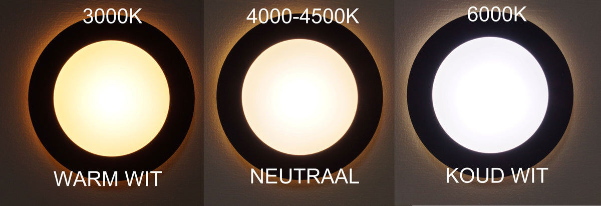 Skinder Electric ROND LED Trapverlichting - Wandverlichting - 230V (Geen Trafo) - 50mm Diepte - Inbouwspot - Keuze uit 3 Lichtkleuren