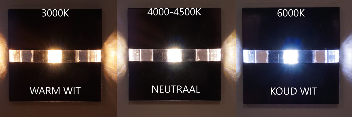 Skinder Electric Q8 LED Trapverlichting - Wandverlichting - 230V (Geen Trafo) - 50mm Diepte - Inbouwspot - Keuze uit 3 Lichtkleuren