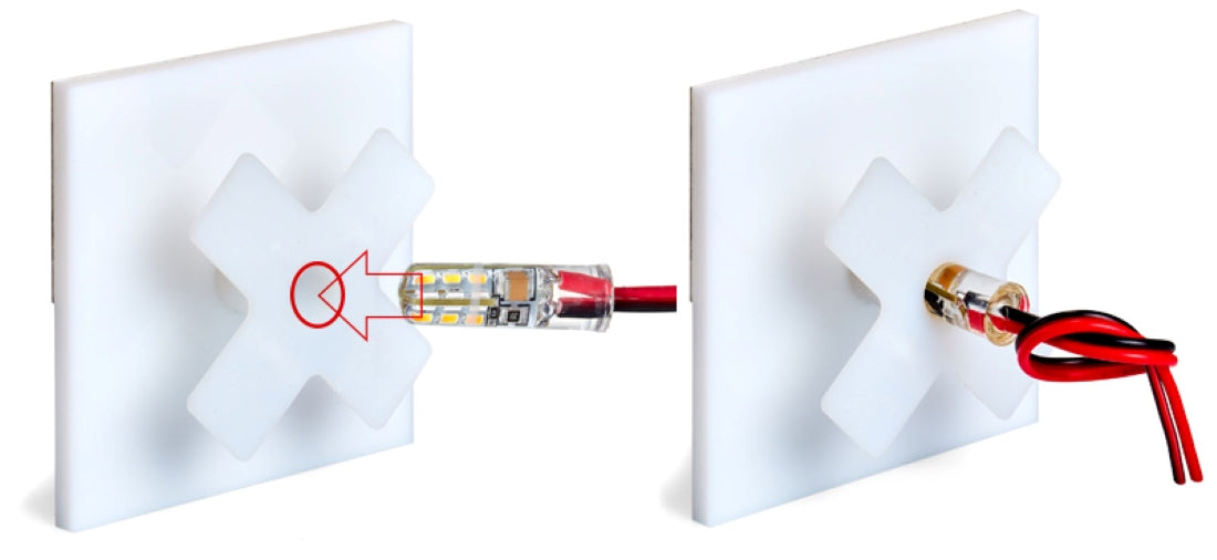 Skinder Electric ROND LED Trapverlichting - Wandverlichting - 230V (Geen Trafo) - 50mm Diepte - Inbouwspot - Keuze uit 3 Lichtkleuren